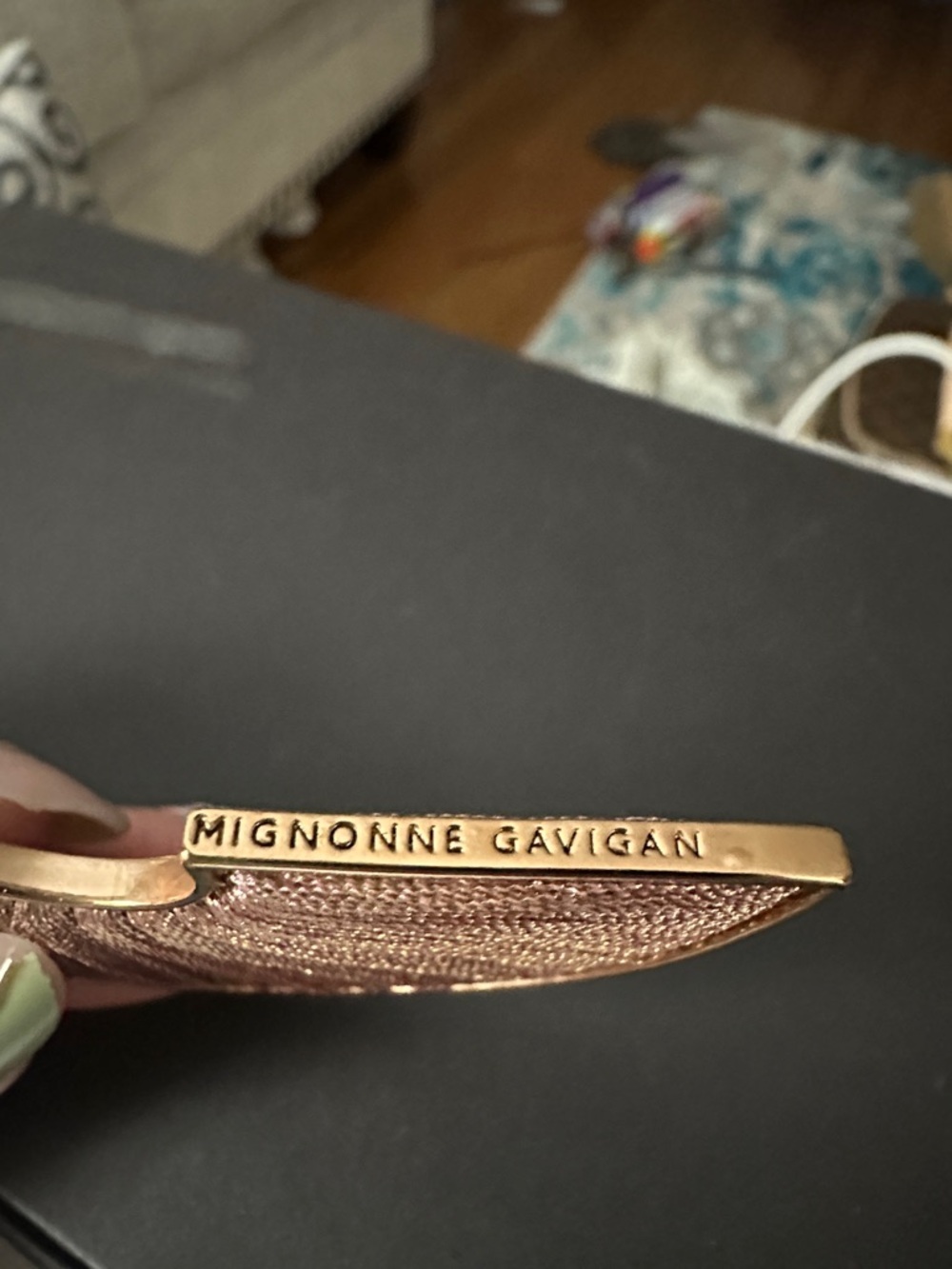 Mignonne Gavigan Textured Bronze Fan Hoop and Fan Stud Set - Picture 6 of 6